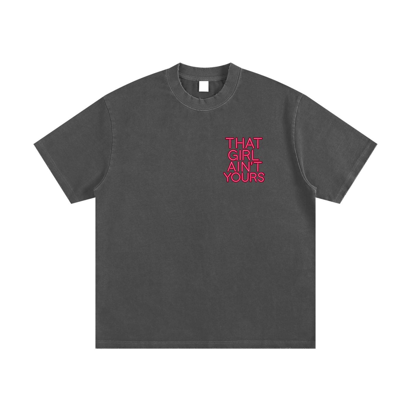 She's Ours Heavyweight Vintage Washed Frayed T-Shirt