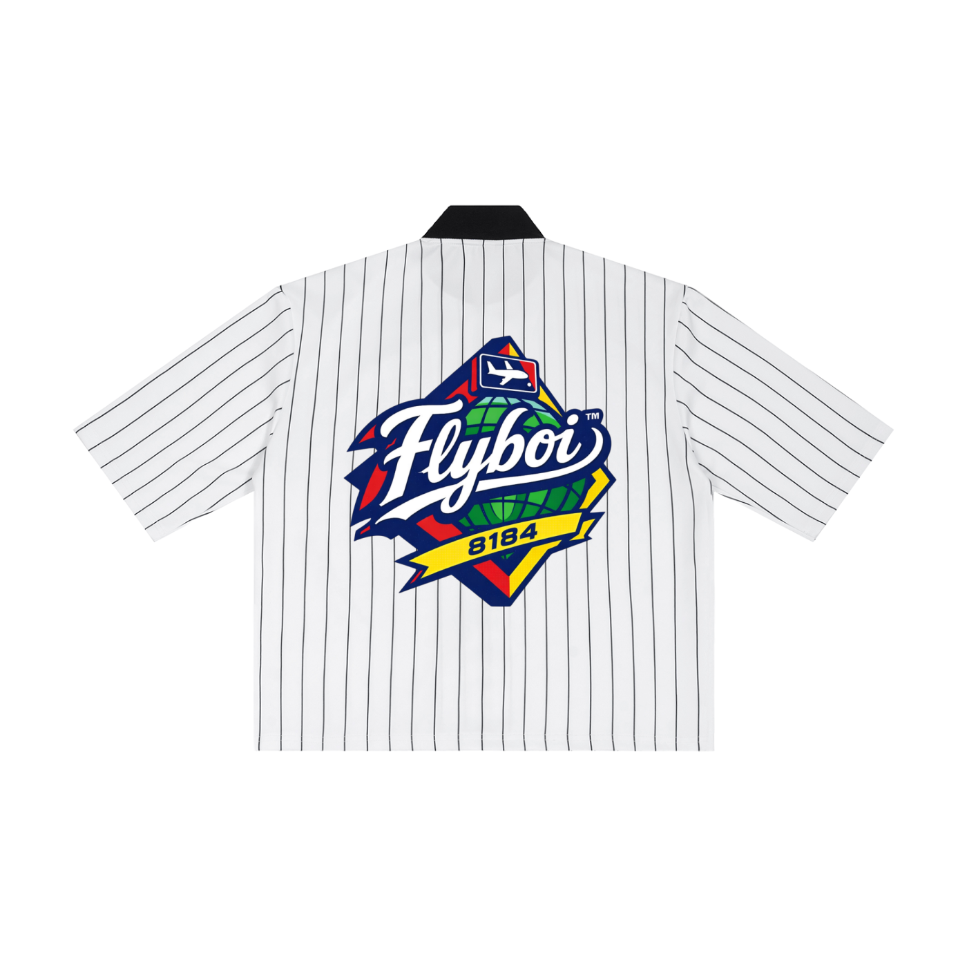 Stadium Striped Full-Zip Baseball Jersey