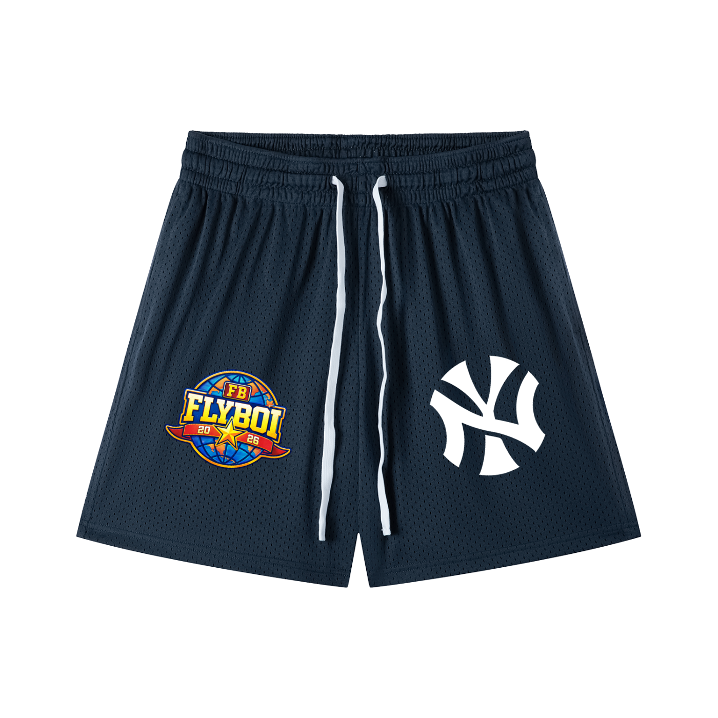 NY Fly Mesh Drawstring Shorts