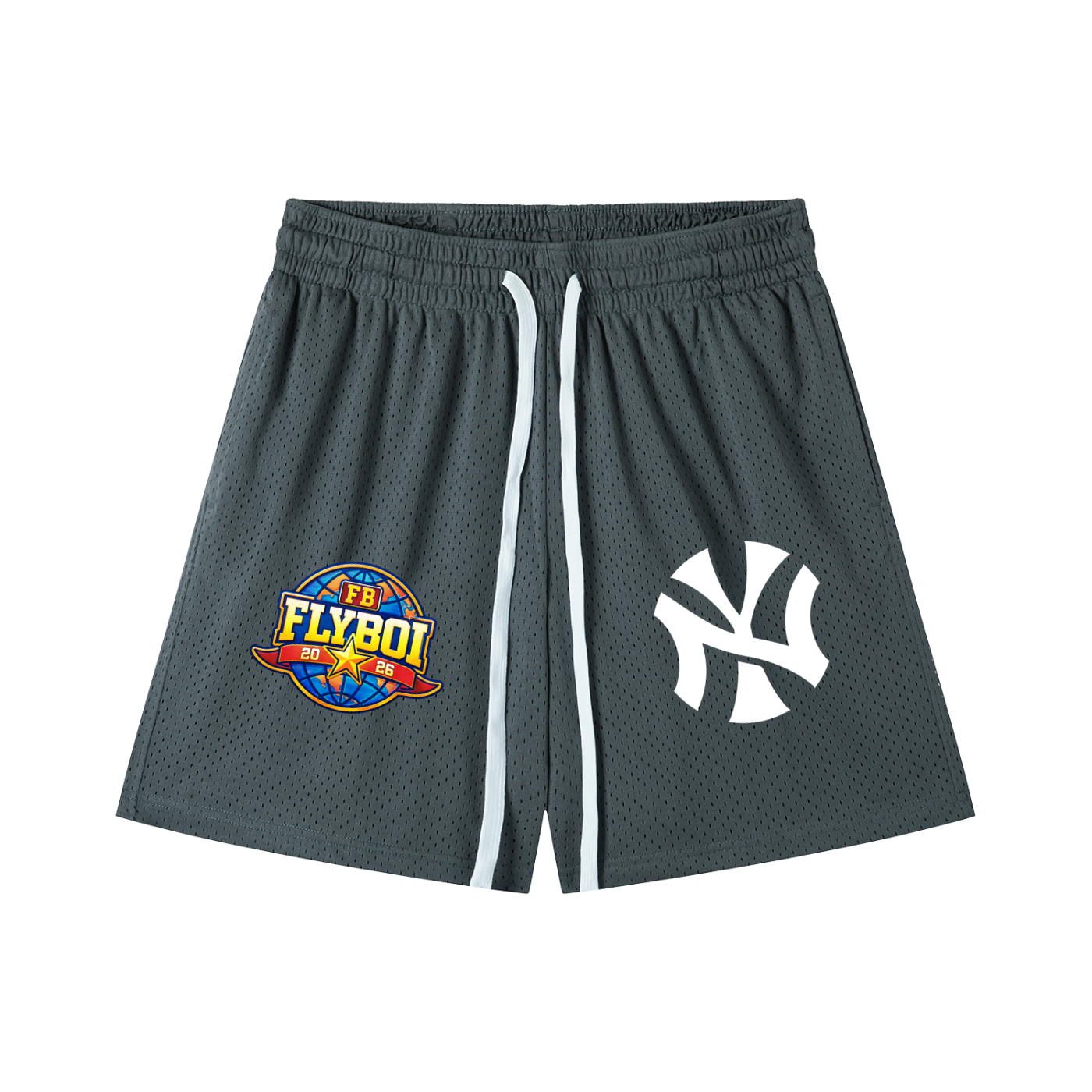NY Fly Mesh Drawstring Shorts