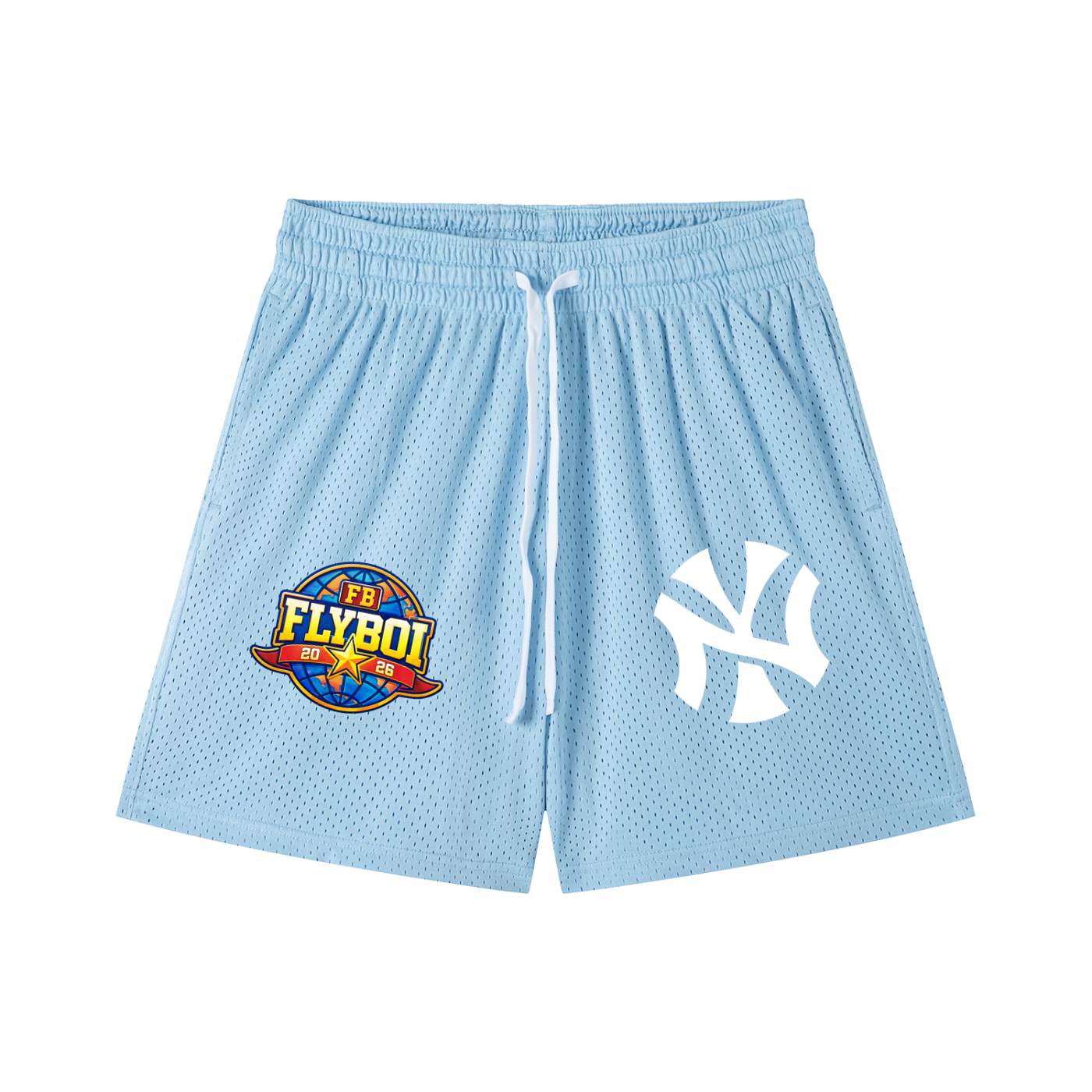 NY Fly Mesh Drawstring Shorts