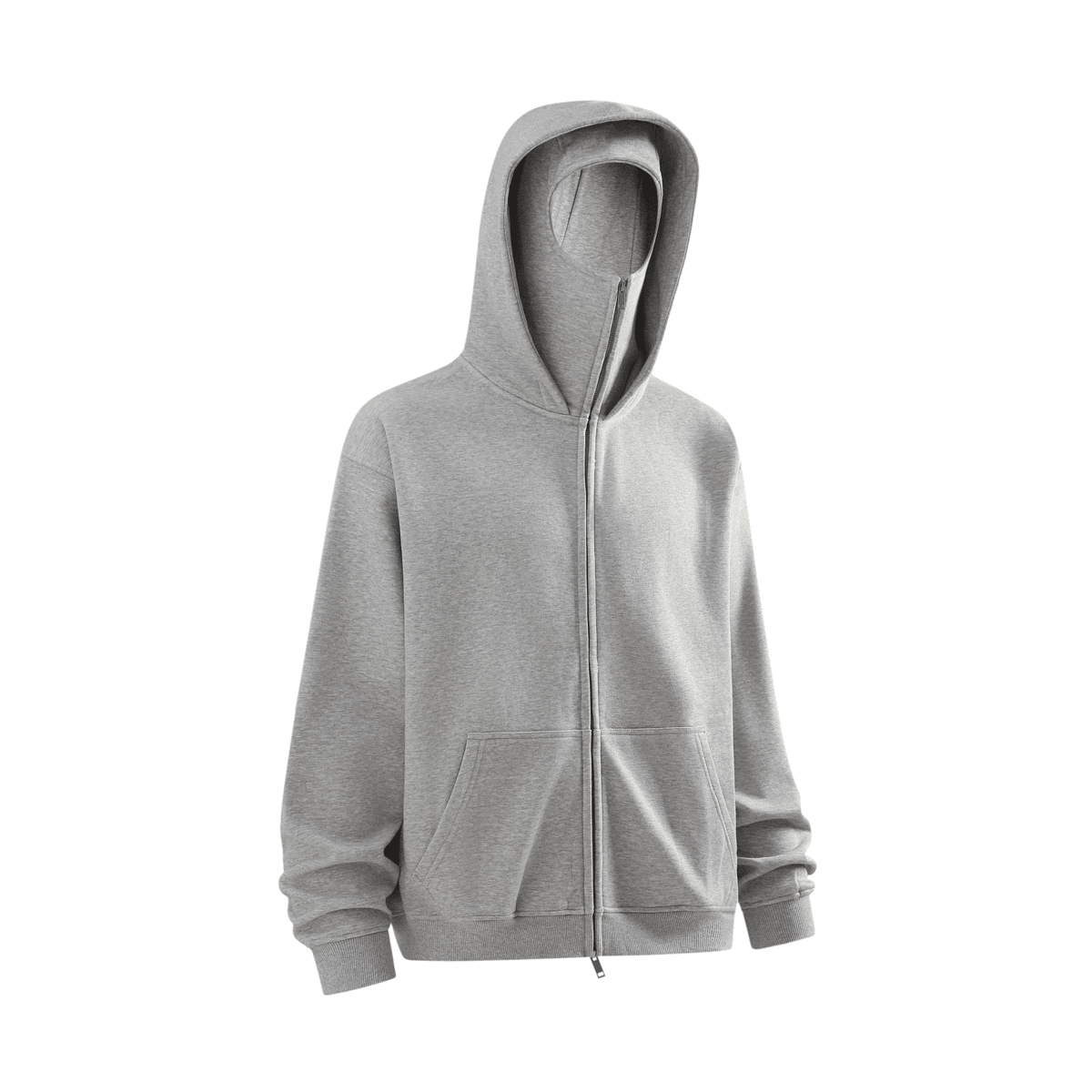 Flyboi Windproof Sports Zip-up Hoodie with Built-in Face Mask