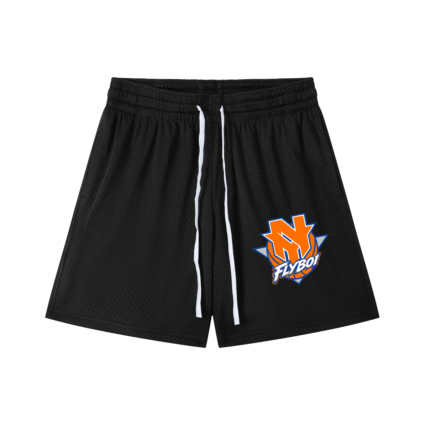 GO NEW YORK Mesh Drawstring Shorts