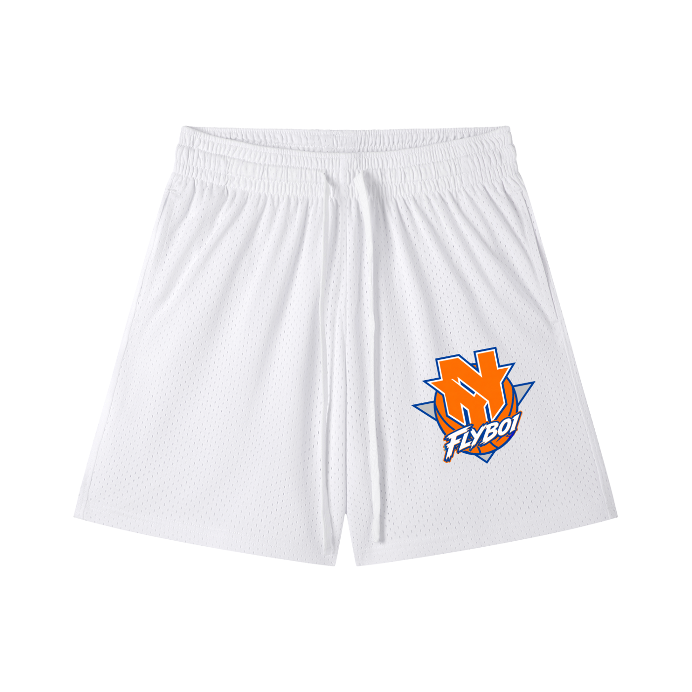 GO NEW YORK Mesh Drawstring Shorts