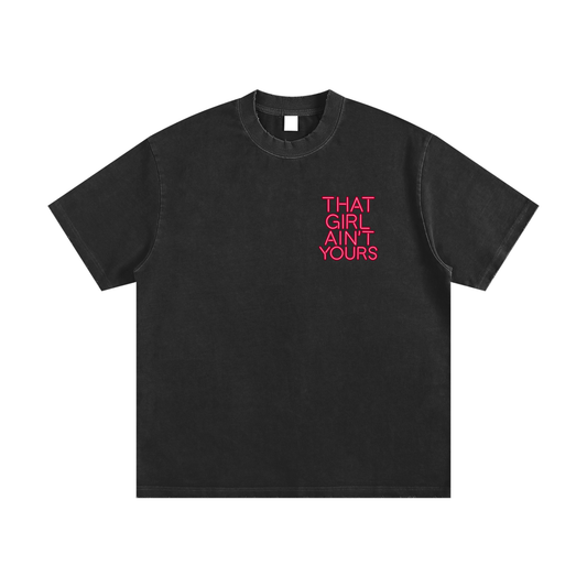 She's Ours Heavyweight Vintage Washed Frayed T-Shirt
