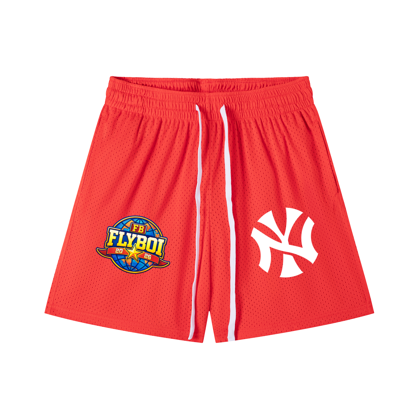 NY Fly Mesh Drawstring Shorts