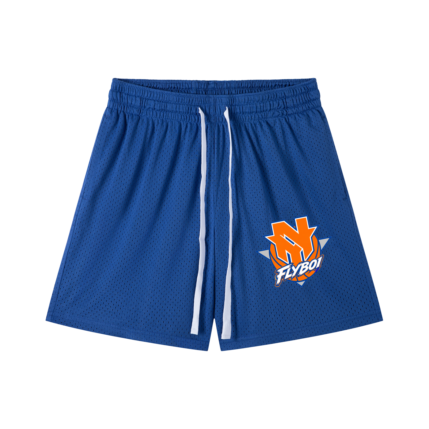 GO NEW YORK Mesh Drawstring Shorts