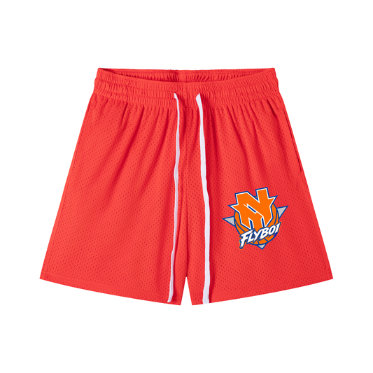 GO NEW YORK Mesh Drawstring Shorts