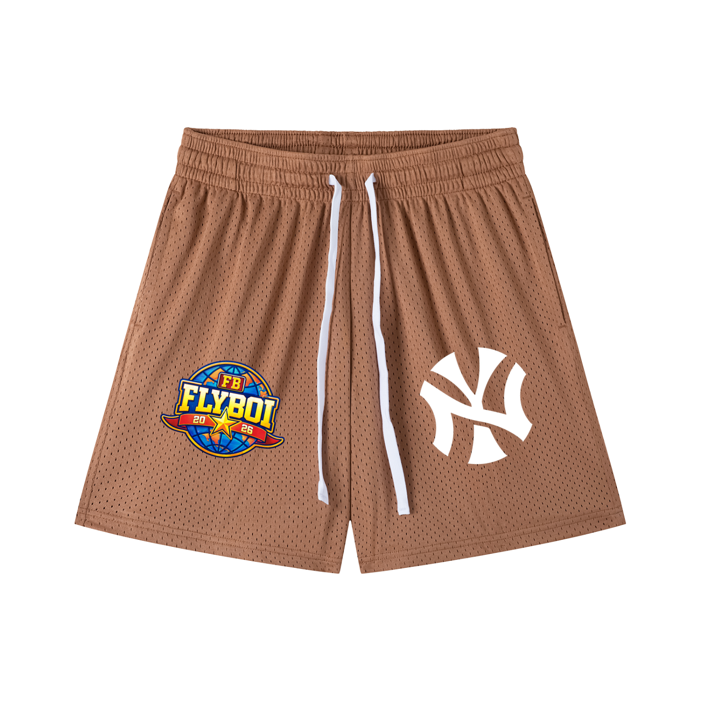 NY Fly Mesh Drawstring Shorts