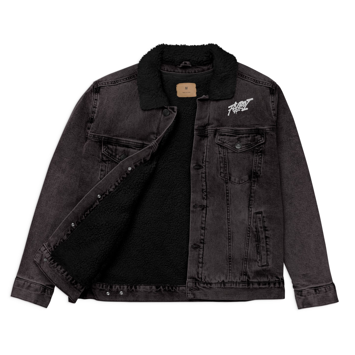 Fly denim sherpa jacket