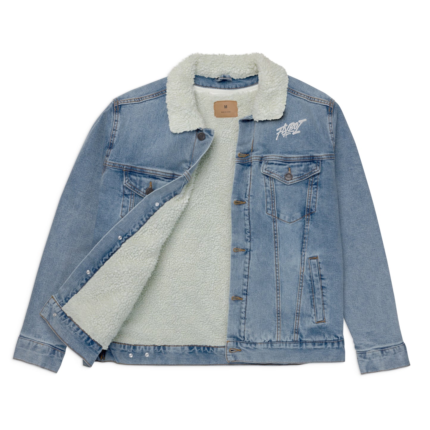 Fly denim sherpa jacket